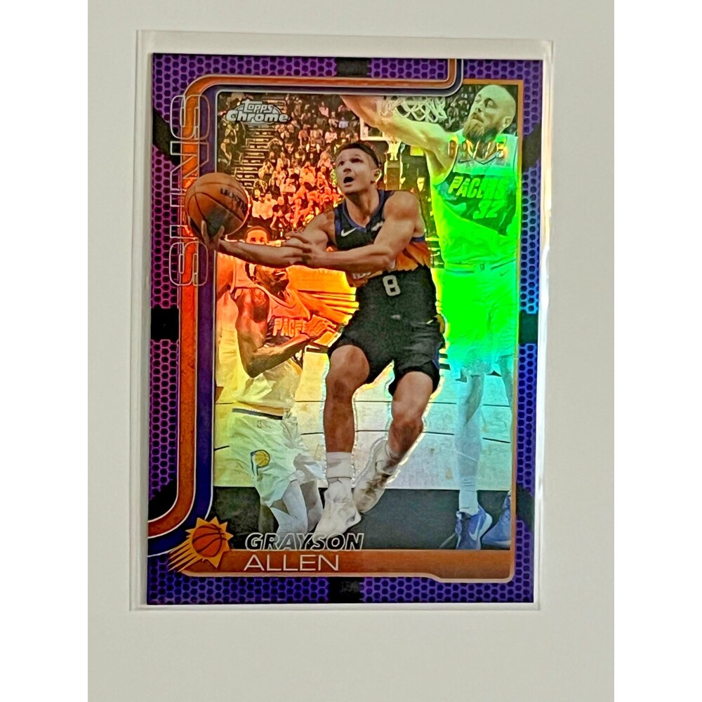 2025-26 Topps Chrome Update #95 Grayson Allen Purple Basketball Refractor /75